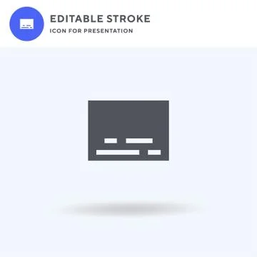 Subtitles icon vector, filled flat sign, solid pictogram isolated on white, l 스톡 일러스트