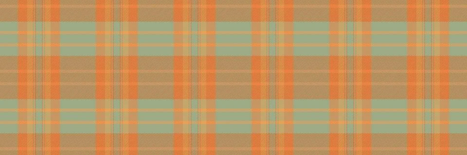 Subtle autumnal plaid pattern in muted oranges and greens.  Perfect for fallt Stock Illustration
