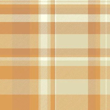 Subtle autumnal plaid pattern in warm beige and orange tones.  Perfect for fa Stock Illustration