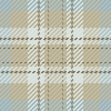 Subtle beige and blue plaid pattern.  Perfect for textile design, fashion, an Stock Illustration