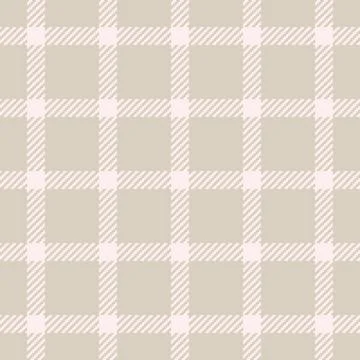 Subtle beige and blush pink plaid pattern.  Perfect for textile design, websi Stock Illustration