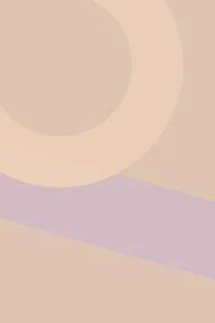 Subtle beige circles and a muted mauve diagonal stripe form a refined abstr.. 스톡 일러스트