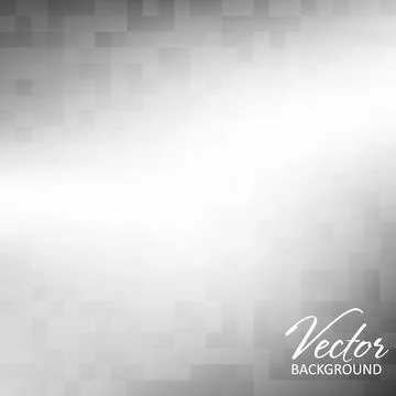 Subtle black-and-white background textured by squares Stock Illustration