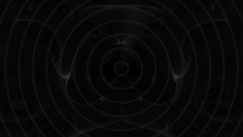 Subtle black concentric contour rings forming a dark hypnotic radial pattern Stock Footage 342881016