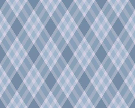 Subtle blue and lavender diagonal plaid pattern. Perfect for textile design,  Stock Illustration