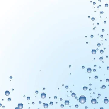 Subtle blue bubble Illustrated blue and white bubble background ideal as a... Stock Photos