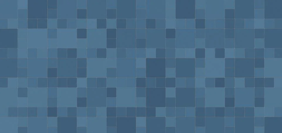 Subtle Blue Geometric Squares Texture Background Desaturated Monochromatic .. Stock Illustration