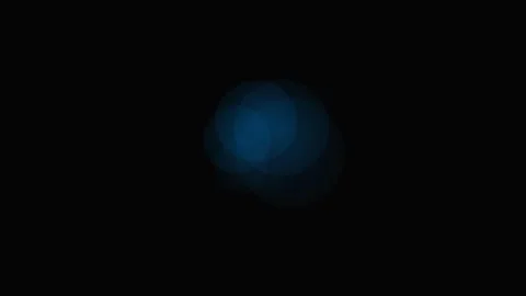 A subtle blue light glow emerging from the shadows in a dark environment Video stock 339617454