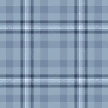 Subtle blue plaid pattern. Classic  timeless fabric. Perfect for backgrounds, Stock Illustration