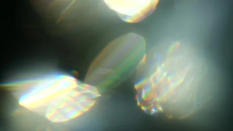 Subtle bokeh with rainbow accents creates serene and visually captivating Stock Footage 327434167