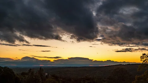 Subtle California Sunset Time Lapse Stock Footage 280072449