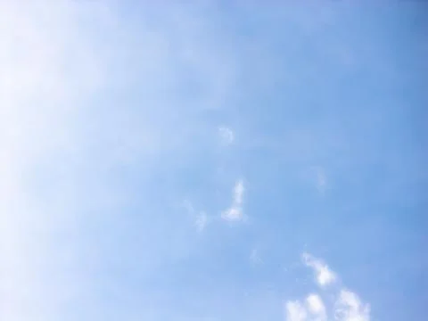 Subtle Cloud Veil and Diffused Daylight in Blue Sky Stock Photos