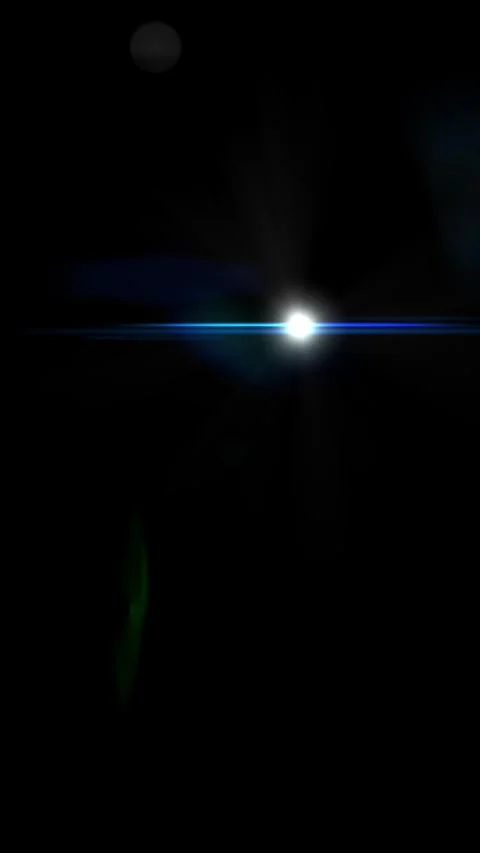 Subtle Cooke anamorphic lens flare overlay element, vertical format Stock Footage 340134609