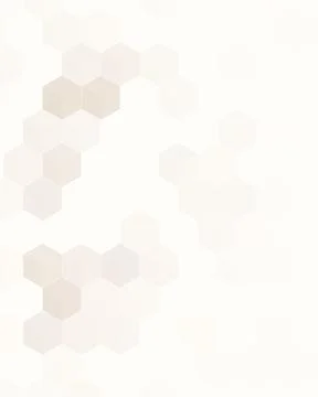 Subtle cream and off-white hexagonal forms create a light geometric backgro.. 库存插图
