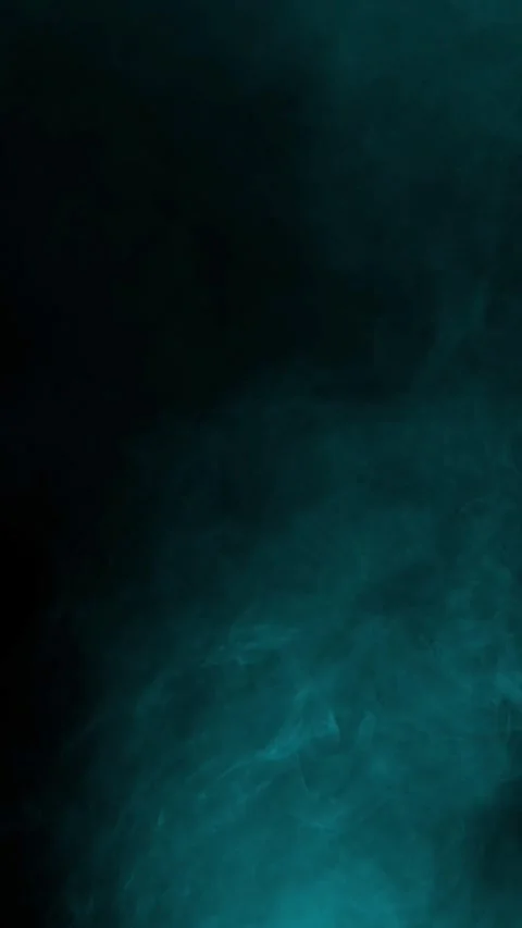 Subtle cyan arctic mist on black background, vertical format Stock Footage 340131455