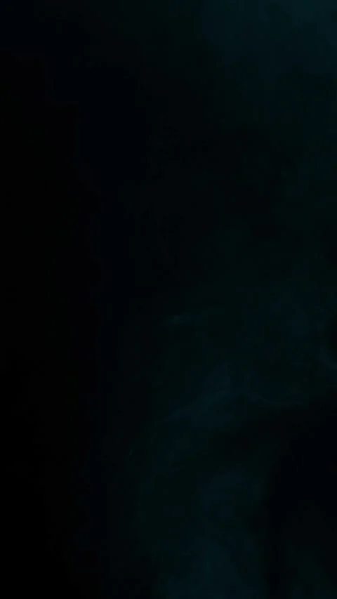 Subtle cyan arctic mist on black background, vertical format Stock Footage 340133969