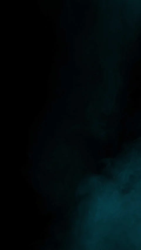 Subtle cyan fog texture on black background, vertical format Stock Footage 340144985