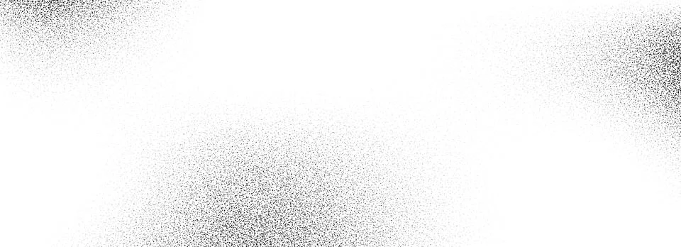 Subtle dotted grain gradient texture. Black grunge sprayed noise background Illustrazione stock