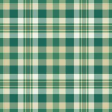 Subtle fabric design built on a classic tartan plaid grid and a woven fabric  Stock Illustration