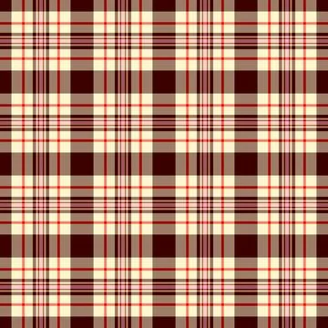 Subtle fabric design built on a classic tartan plaid grid and a woven fabric  Illustrazione stock