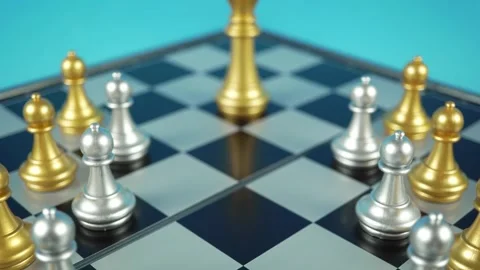 The Subtle Game of Silver vs. Gold. Stock Footage 302547367
