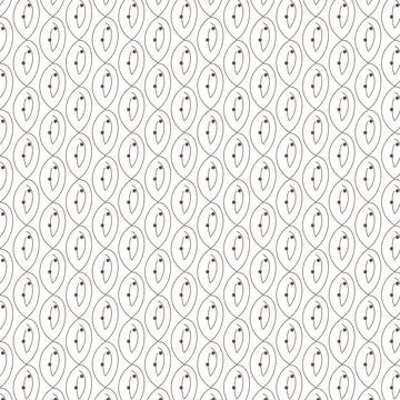 Subtle geometric pattern with interconnected oval shapes Stock Illustration