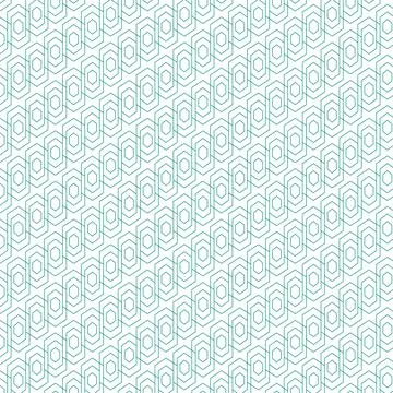 Subtle geometric pattern with light blue hexagonal shapes Stock Illustration