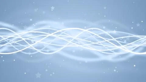 Subtle Glittering Stars and Dynamic Waves Stock Illustration