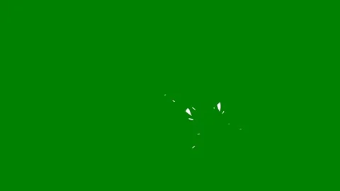 A subtle glowing spark with white tones bursting dynamically on a green Stock Footage 301387461