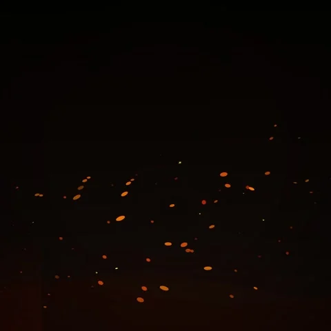 Subtle Golden Dust Particles Falling Against Dark Background Stock Footage 345690614