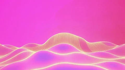 Subtle Gradient Hillscape: Minimalist 3D Landscape Animation Stock Footage 330319937