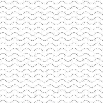Subtle gray wavy lines seamless pattern background Stock Illustration
