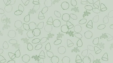 Subtle Green Abstract Shapes Seamlessly Looping Full Frame Line Art Animation Video stock 320175664