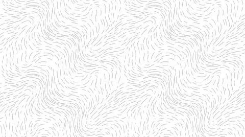 Subtle grey dash swirls seamless pattern on white for elegant backdrop design Stock Illustration