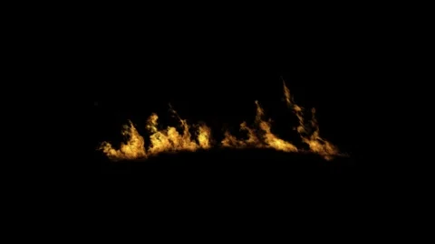 Subtle Heat Fire VFX Overlay on black background Stock Footage 325428033