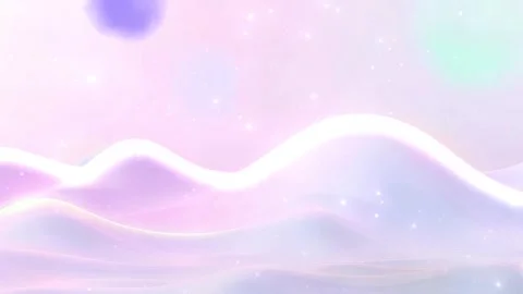Subtle Hues on Gradient Hills: Soft Pastel Colors in a Calming Landscape, Evoki Stock Footage 318052033