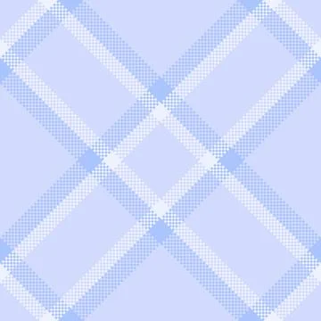 Subtle light blue  white seamless plaid pattern. Classic tartan design for ba Stock Illustration