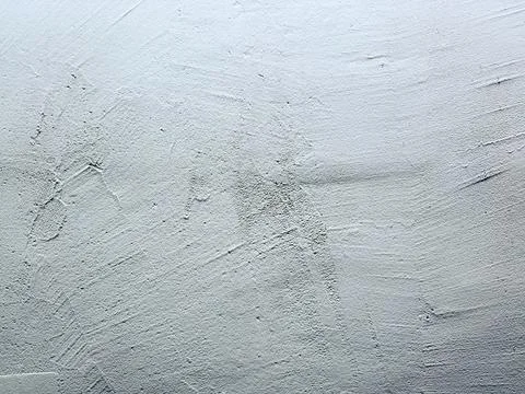 Subtle light gray plaster wall texture revealing trowel brushstrokes and fain Stock Photos