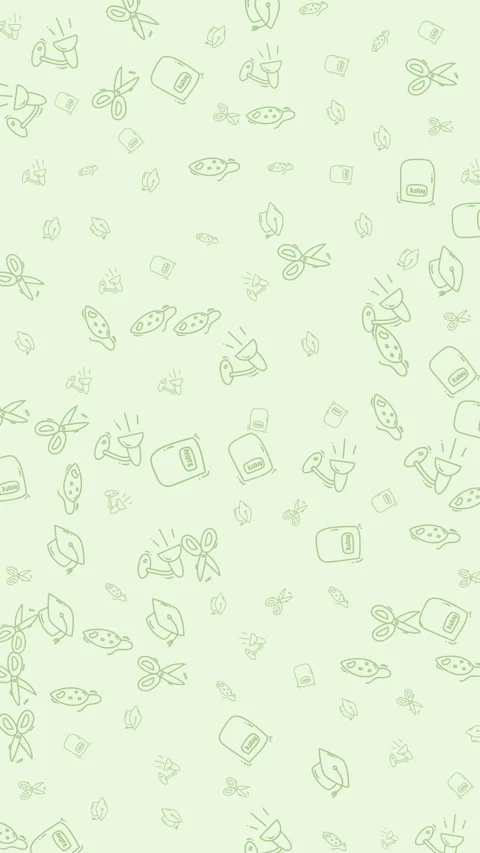 Subtle Light Green Coffee Tea Icons Seamless Pattern Background Video Loopabl Stock Footage 338379296