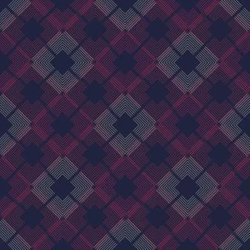 Subtle line squares seamless pattern Stock Illustration