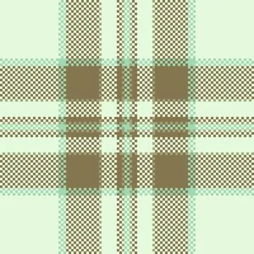 Subtle mint and brown plaid pattern.  Elegant textile design perfect for fash イラスト素材
