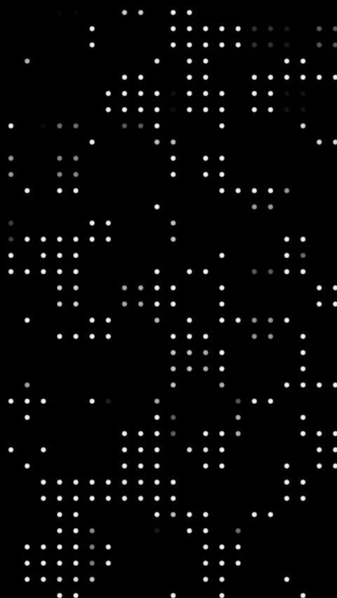 Subtle Monochromatic Dotted Grid Texture Background Loop Video stock 339504749