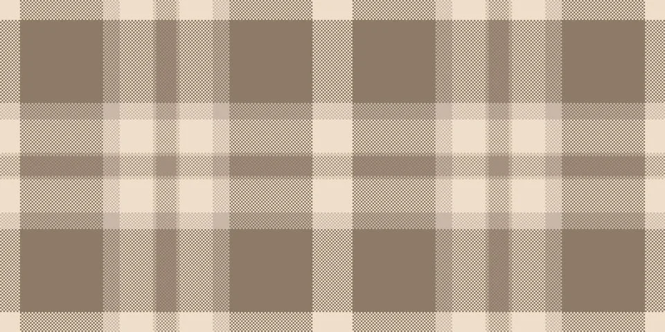 Subtle neutral plaid pattern in beige and brown tones.  Perfect for backgro.. Stock Illustration