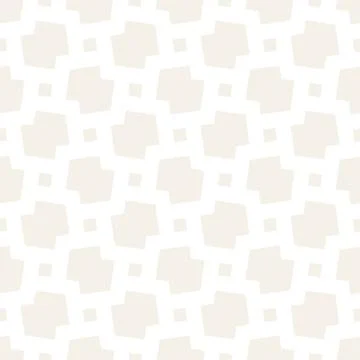 Subtle Ornament With Striped Rhombuses. Vector Seamless Monochrome Pattern Stock Illustration