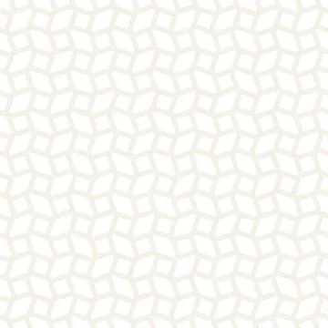 Subtle Ornament With Striped Rhombuses. Vector Seamless Monochrome Pattern Illustrazione stock