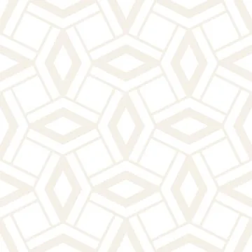 Subtle Ornament With Striped Rhombuses. Vector Seamless Monochrome Pattern Illustrazione stock