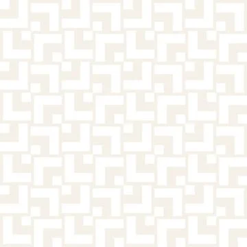 Subtle Ornament With Striped Rhombuses. Vector Seamless Monochrome Pattern Stockillustratie