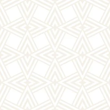 Subtle Ornament With Striped Rhombuses. Vector Seamless Monochrome Pattern Stock Illustration
