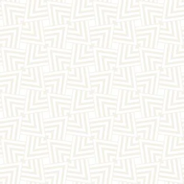 Subtle Ornament With Striped Rhombuses. Vector Seamless Monochrome Pattern Illustrazione stock