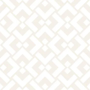 Subtle Ornament With Striped Rhombuses. Vector Seamless Monochrome Pattern イラスト素材